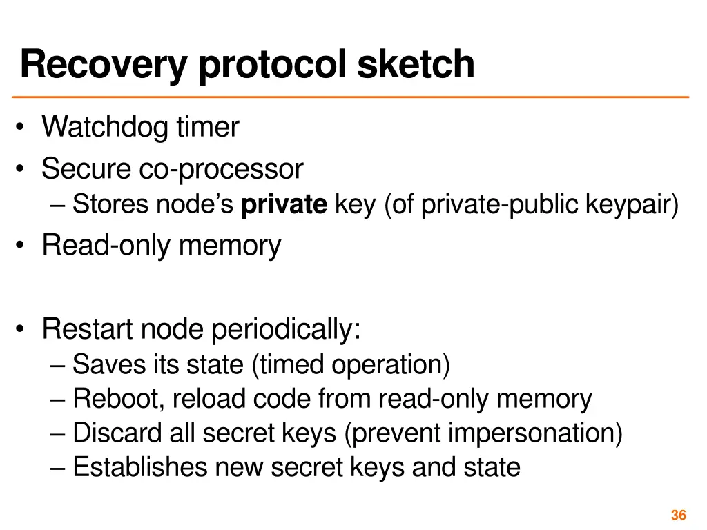 recovery protocol sketch