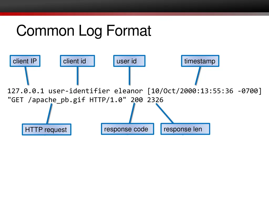 common log format