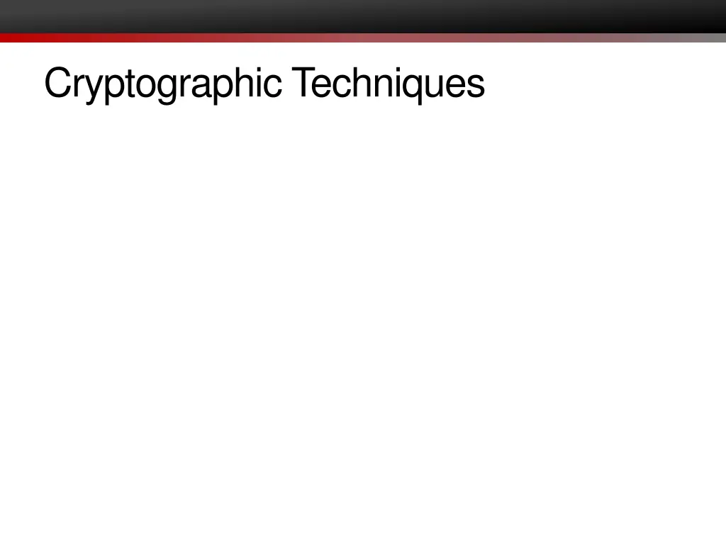 cryptographic techniques