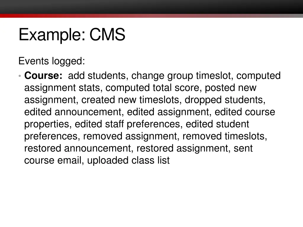 example cms 2
