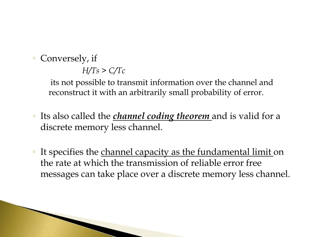conversely if its not possible to transmit