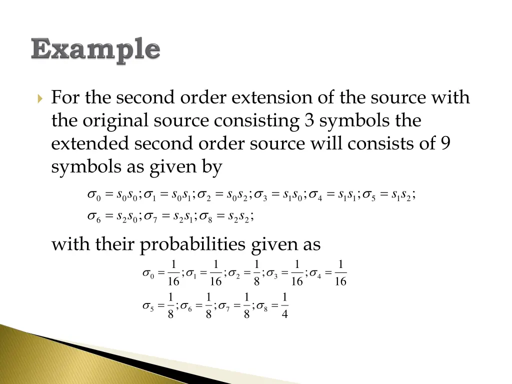 for the second order extension of the source with