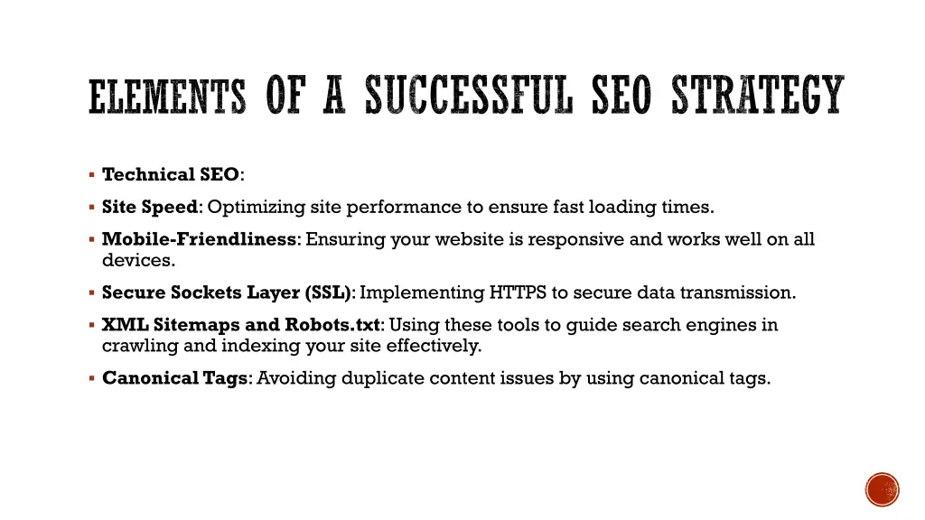 elements of a successful seo strategy 2