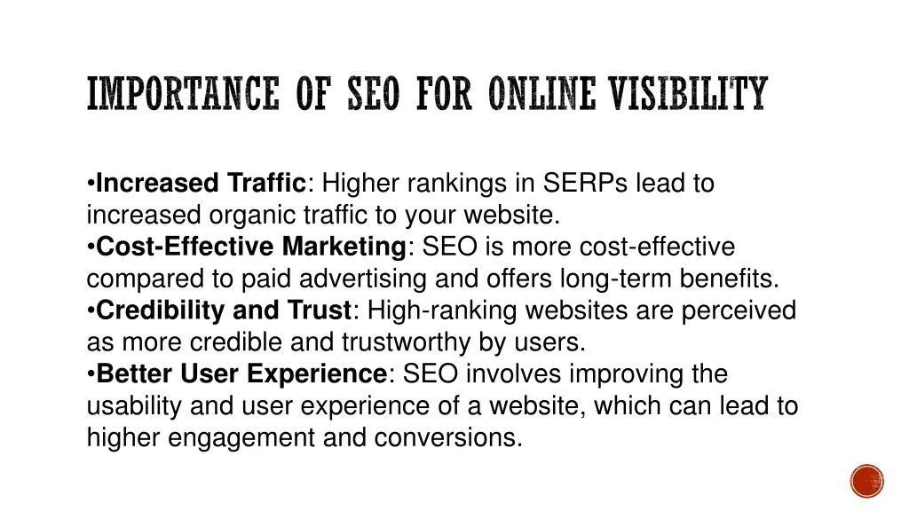 importance of seo for online visibility