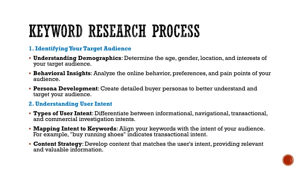 keyword research process