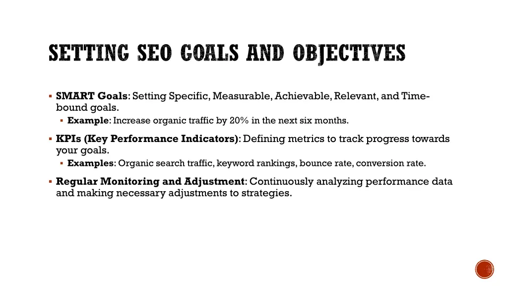 setting seo goals and objectives