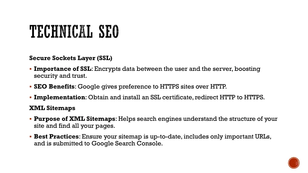 technical seo