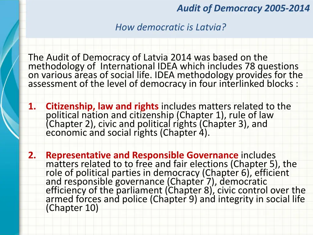 audit of democracy 2005 2014 1