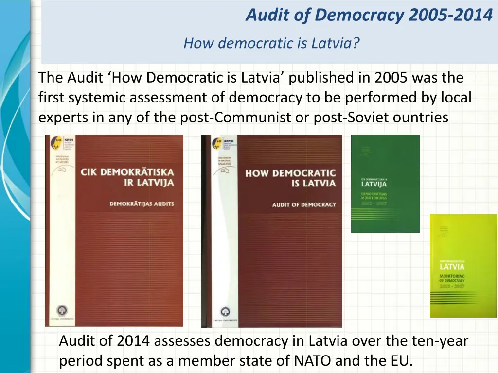 audit of democracy 2005 2014