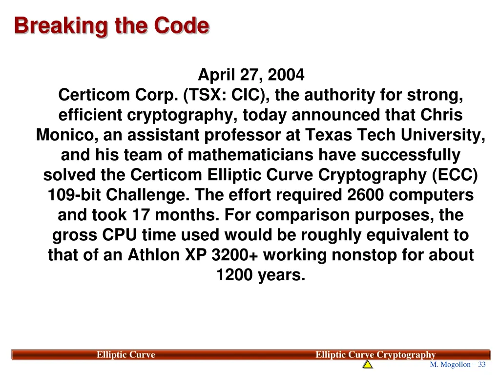 breaking the code