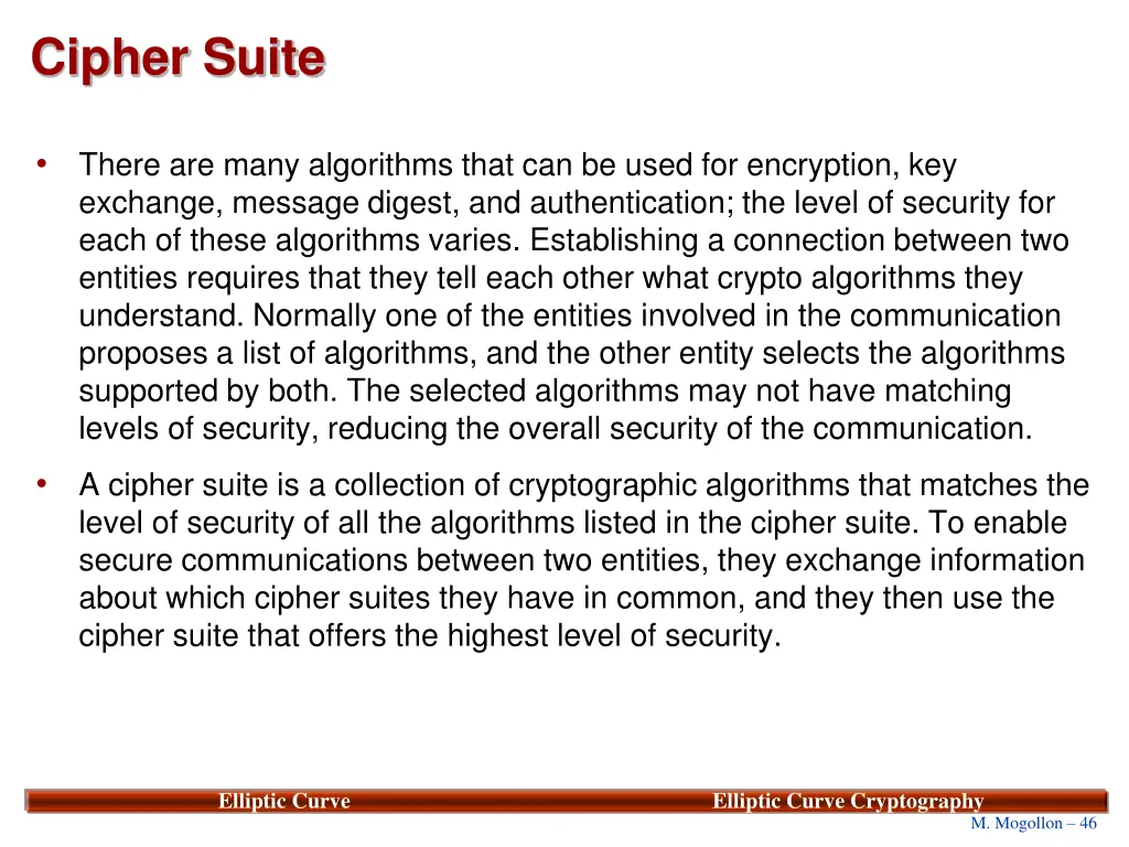 cipher suite