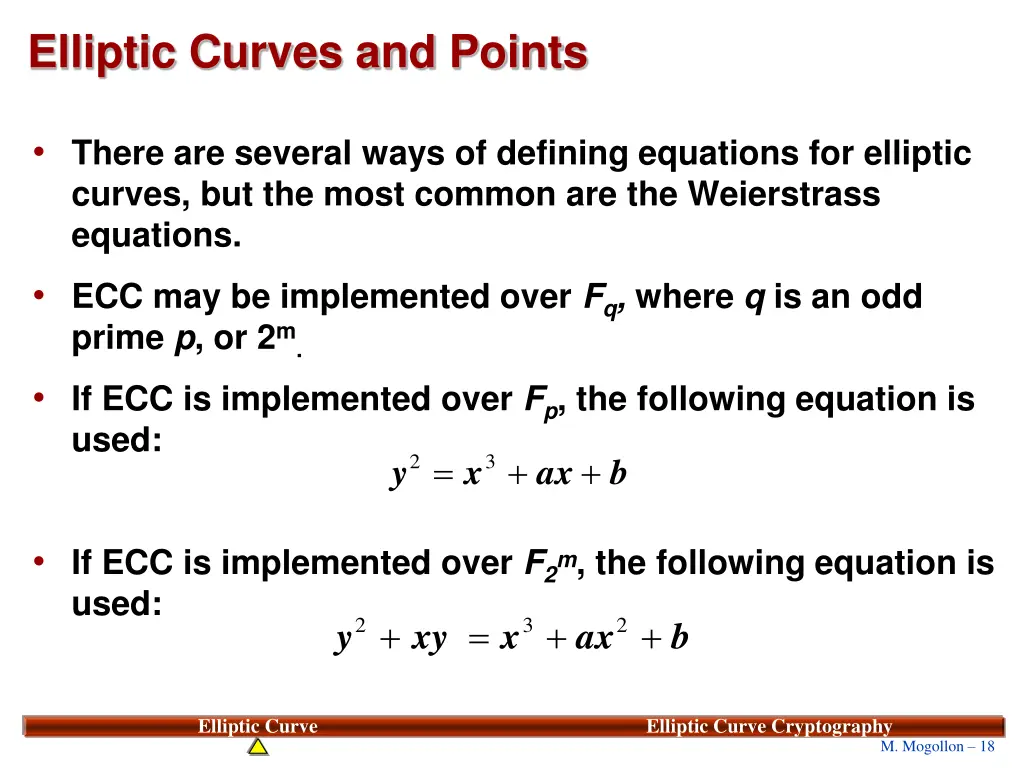 elliptic curves and points