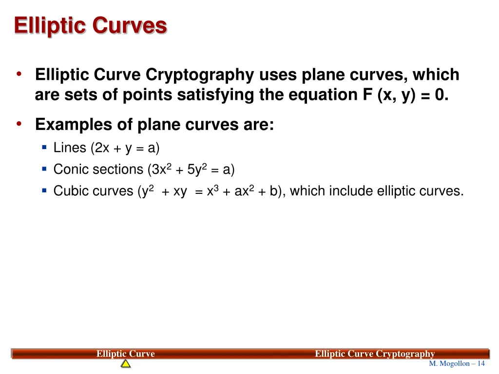 elliptic curves