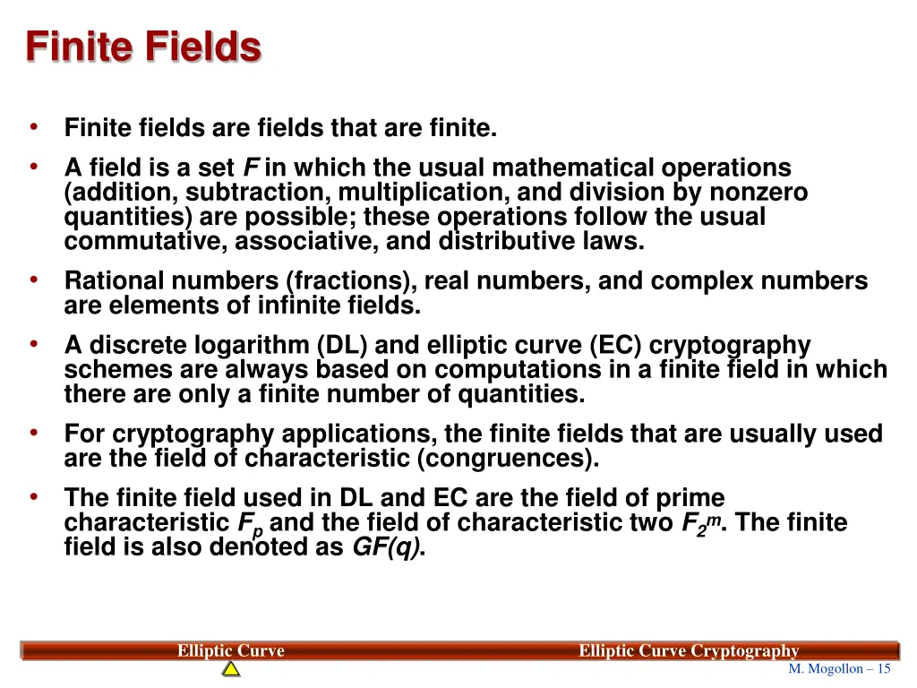 finite fields