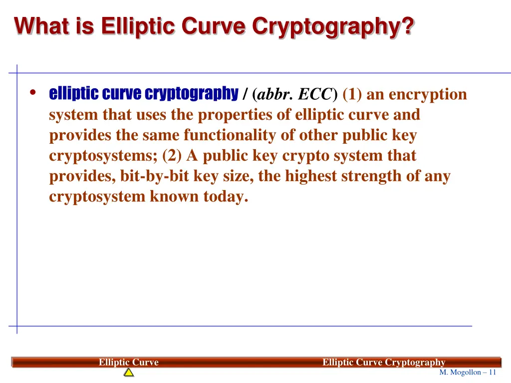 what is elliptic curve cryptography