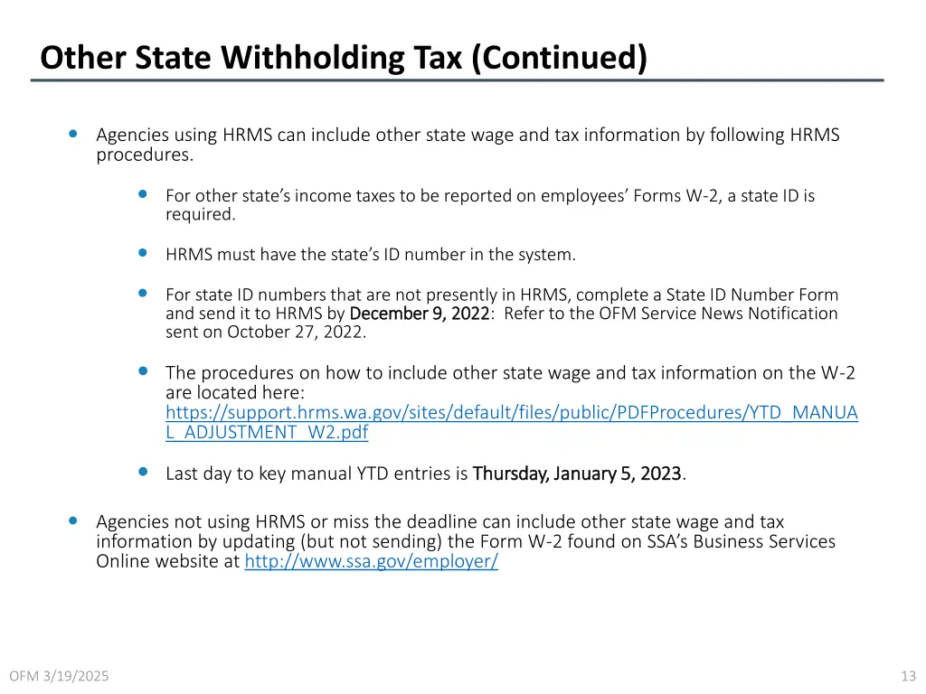 other state withholding tax continued