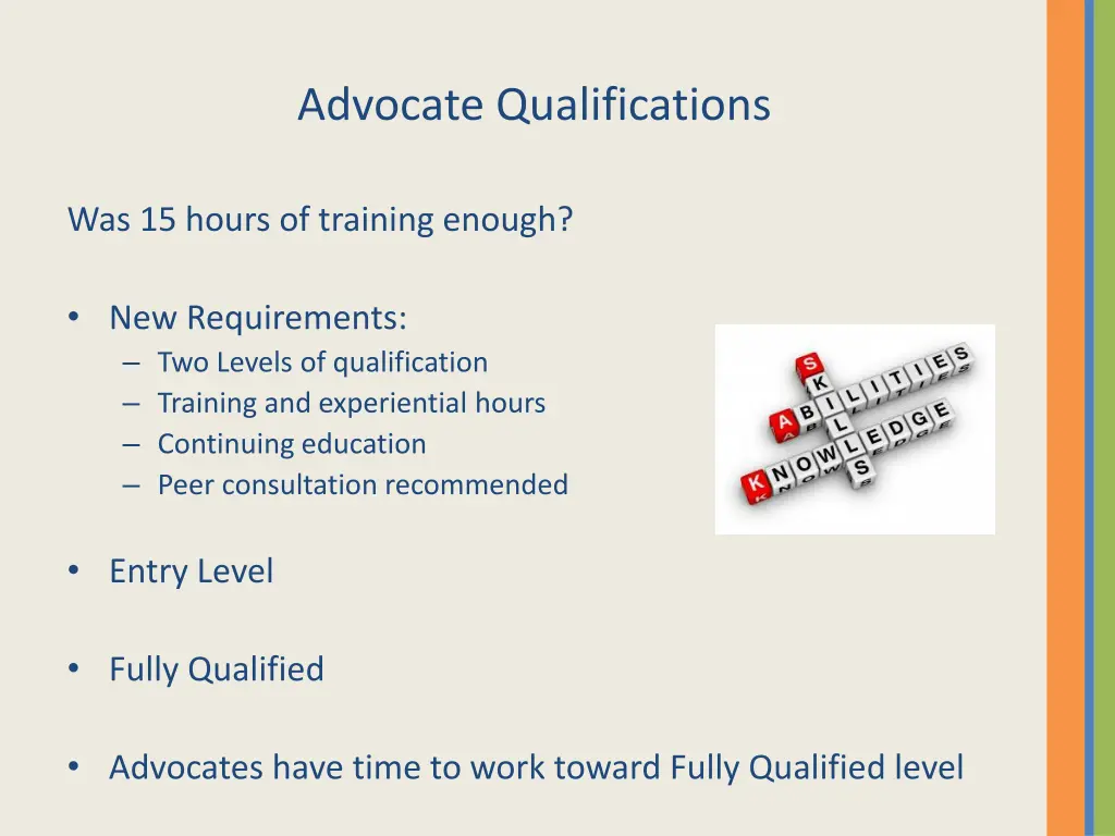 advocate qualifications