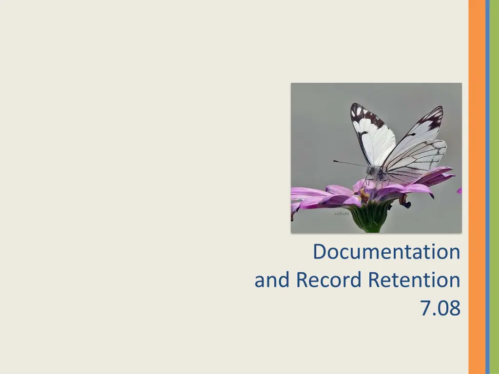 documentation and record retention
