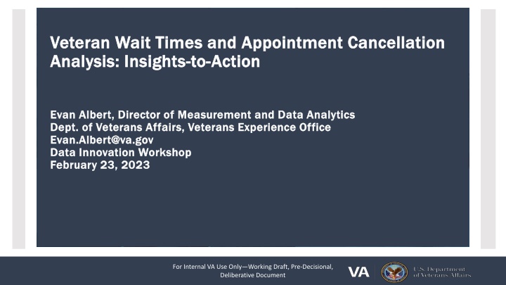 v veteran eteran wait times and appointment