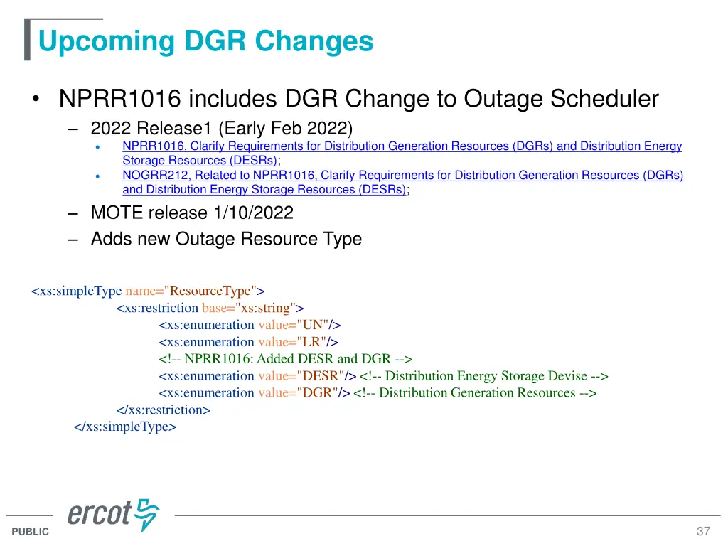 upcoming dgr changes