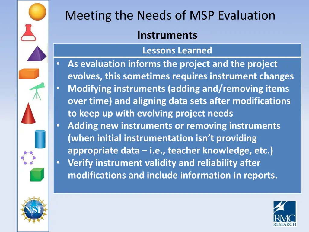 meeting the needs of msp evaluation 10