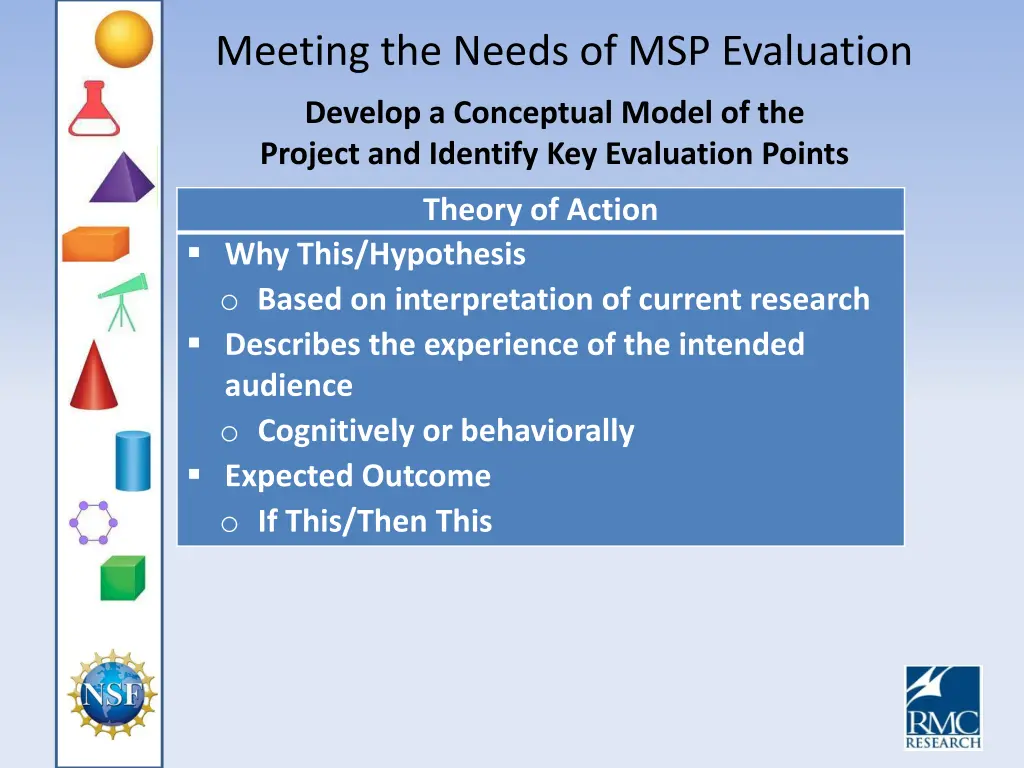 meeting the needs of msp evaluation 11