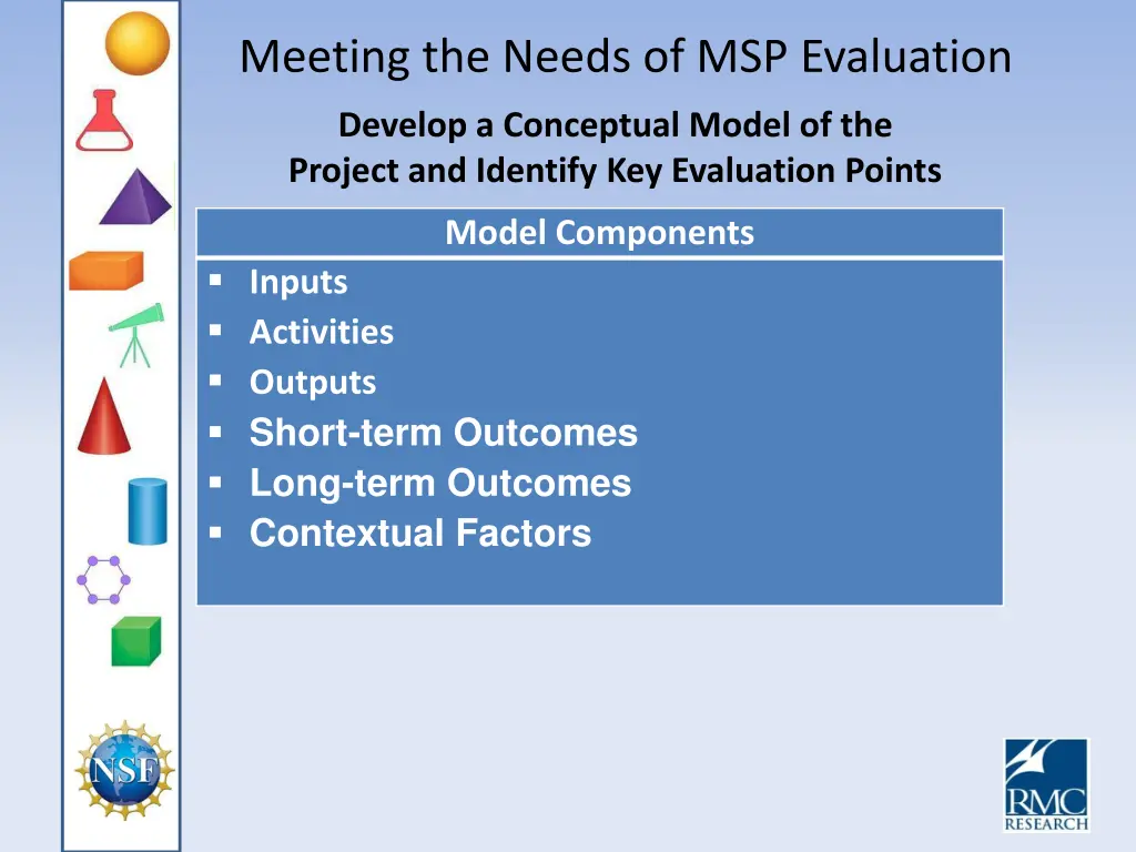 meeting the needs of msp evaluation 12