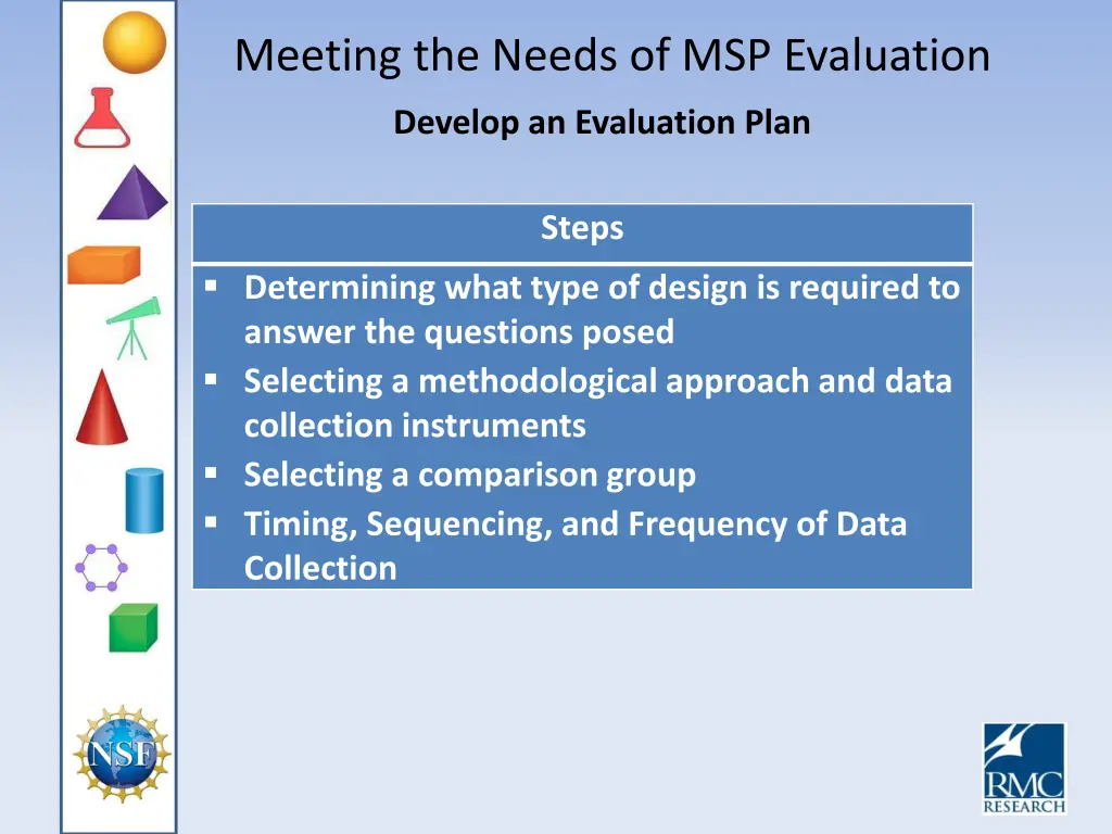 meeting the needs of msp evaluation 14