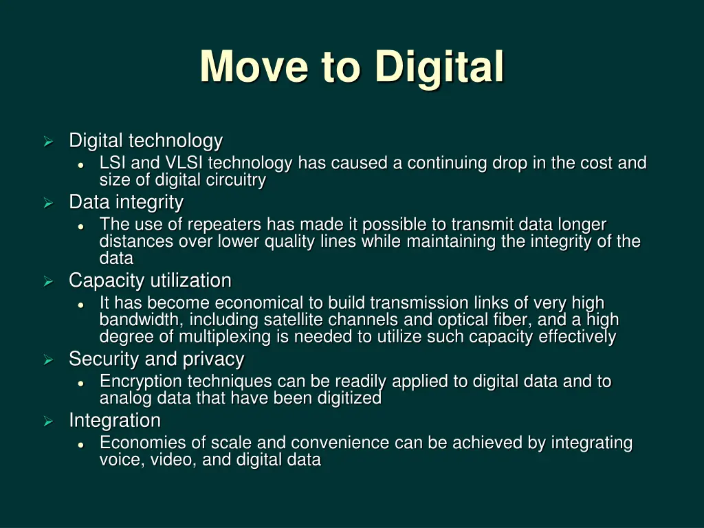 move to digital