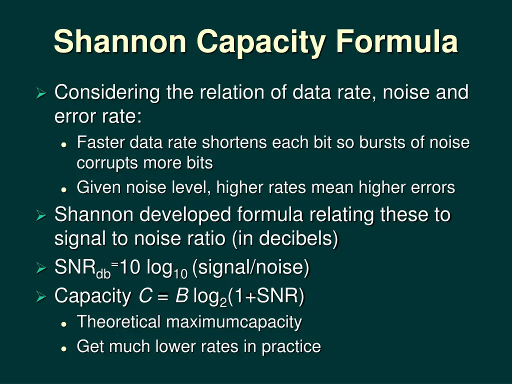 shannon capacity formula