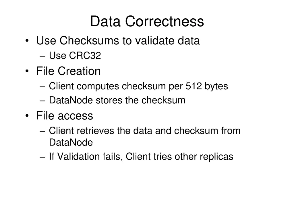 data correctness