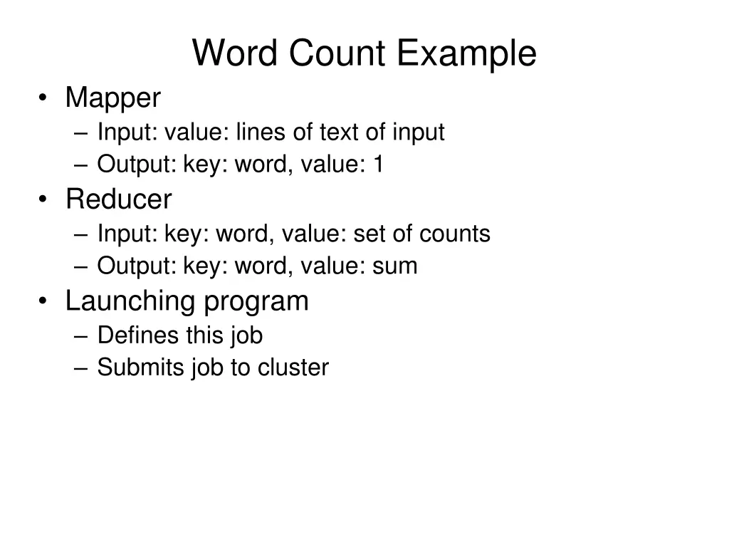word count example