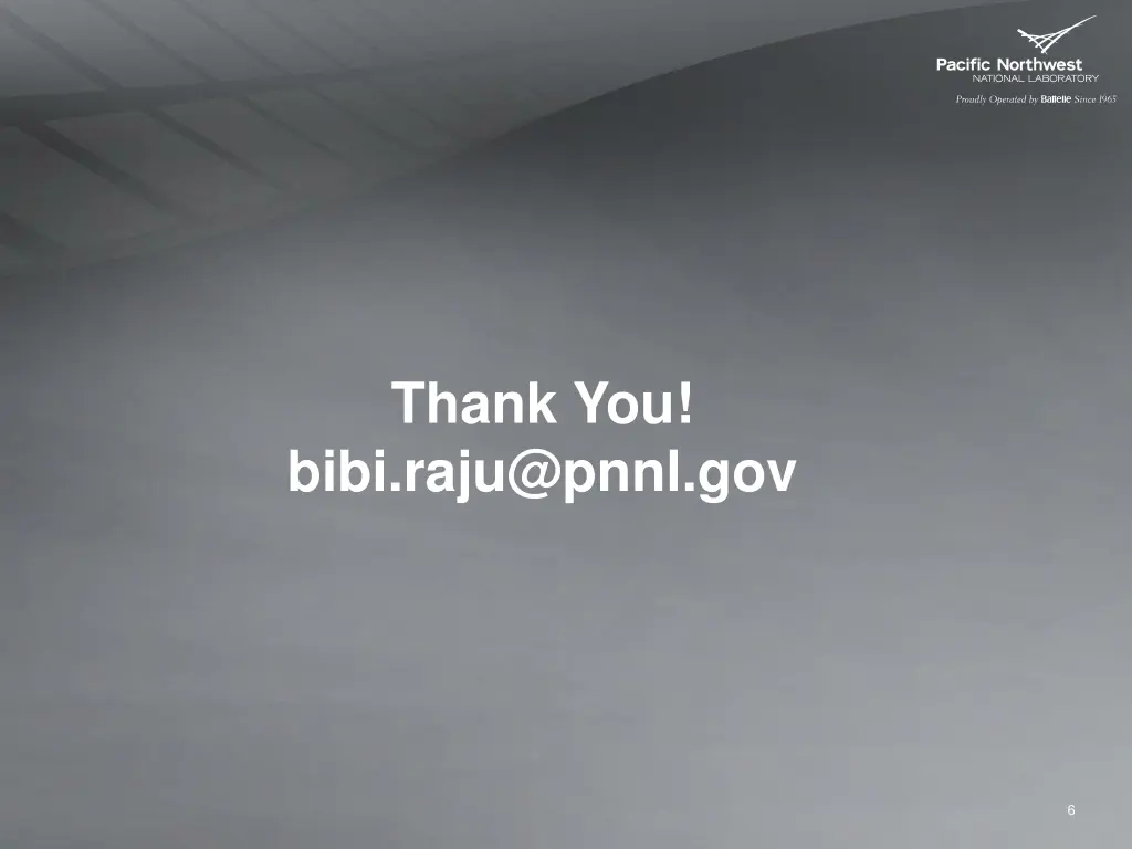 thank you bibi raju@pnnl gov