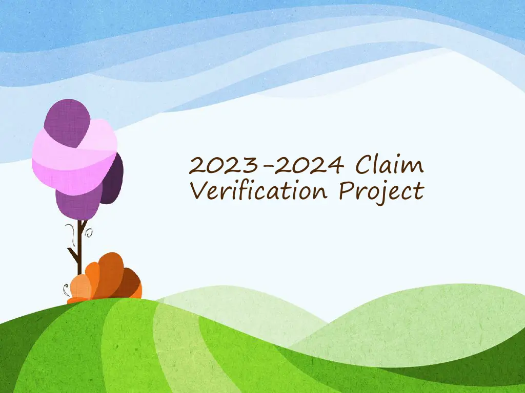 2023 2024 claim verification project