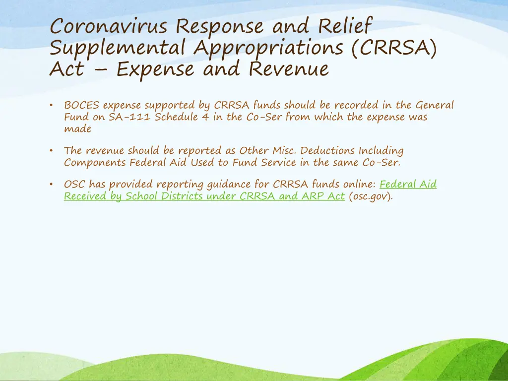 coronavirus response and relief supplemental 1