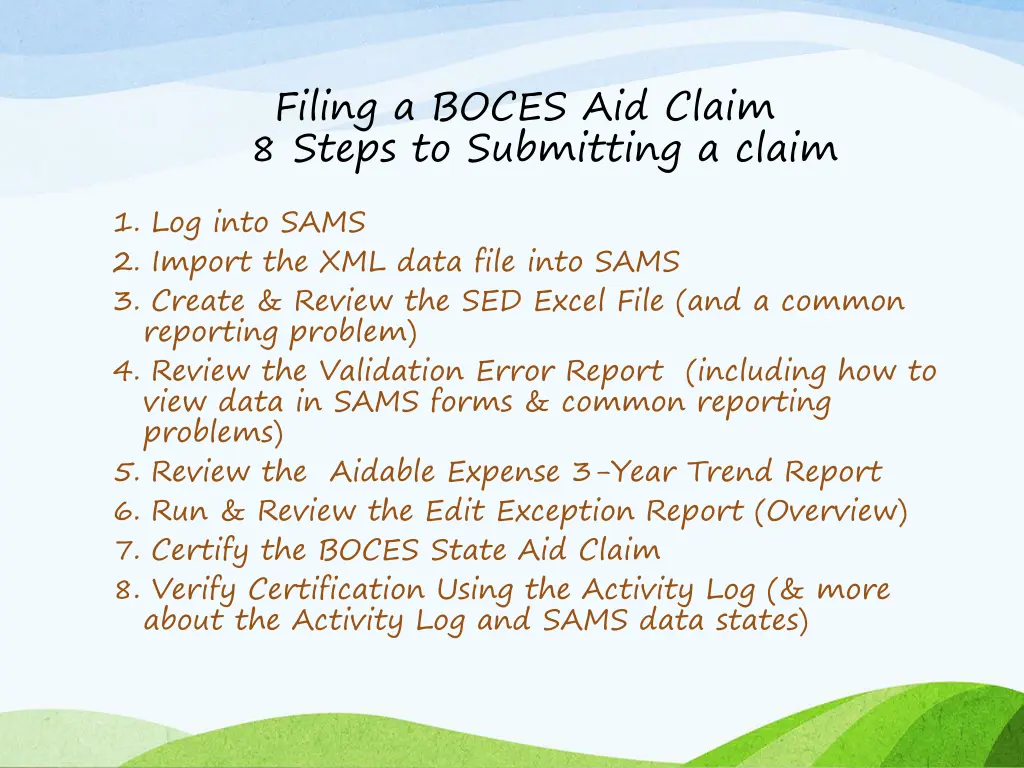 filing a boces aid claim 8 steps to submitting