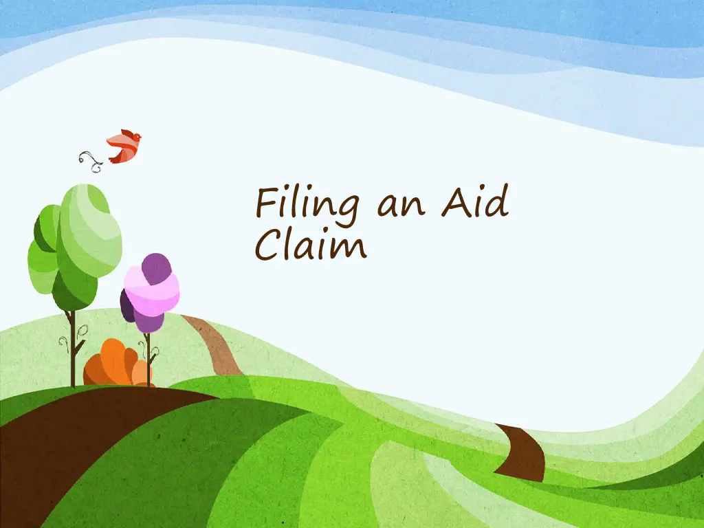 filing an aid claim