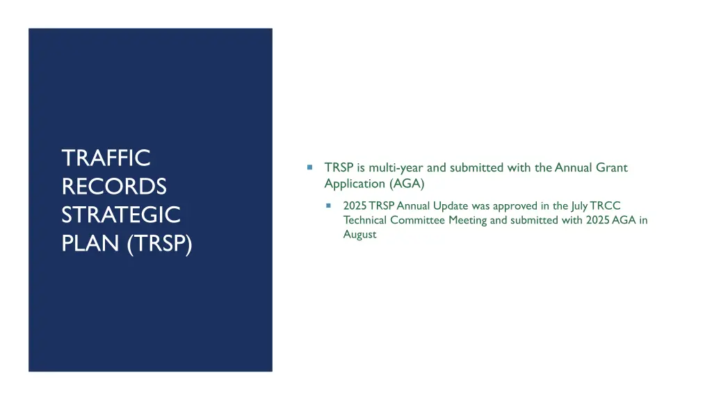 traffic records strategic plan trsp