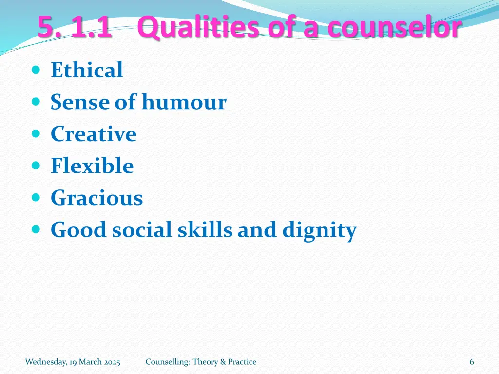 5 1 1 qualities of a counselor 1