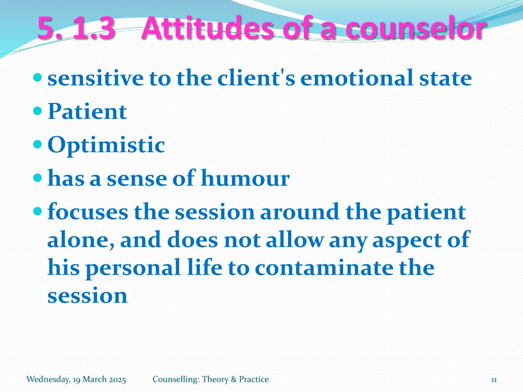 5 1 3 attitudes of a counselor 2