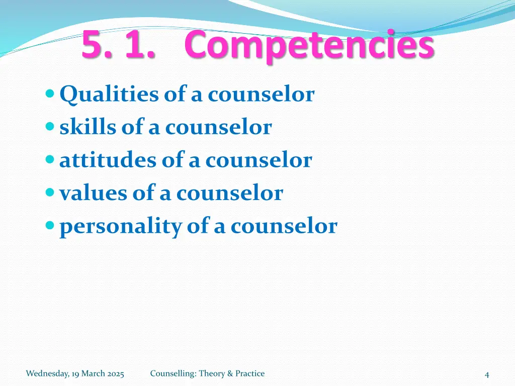 5 1 competencies