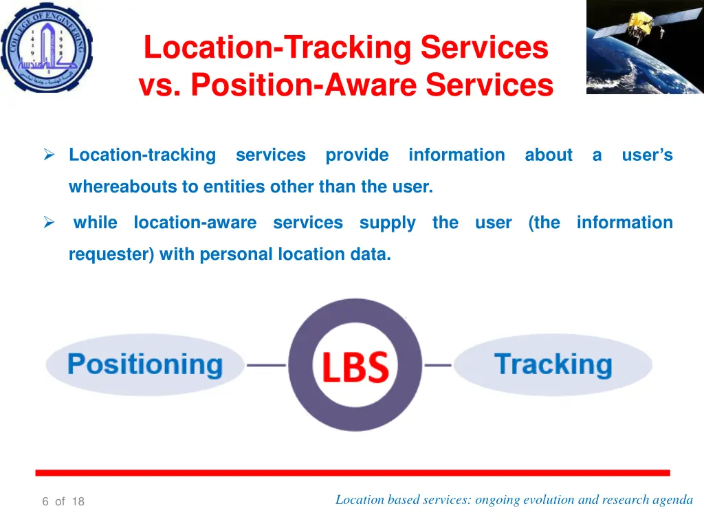 location tracking services vs position aware