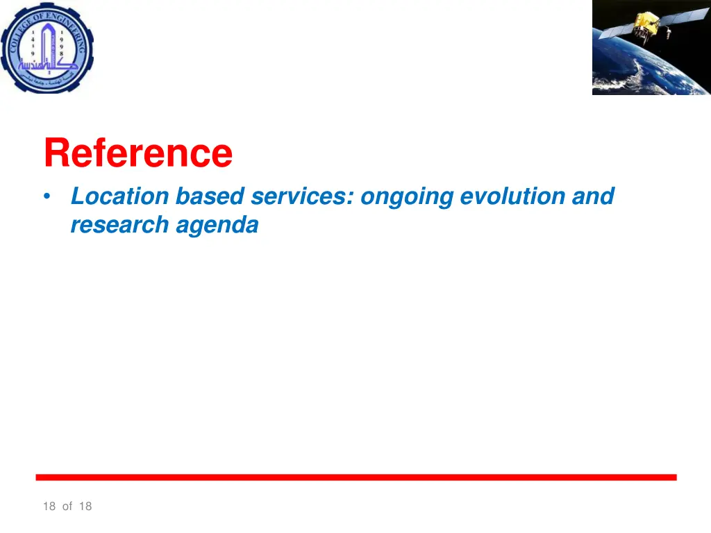 reference location based services ongoing