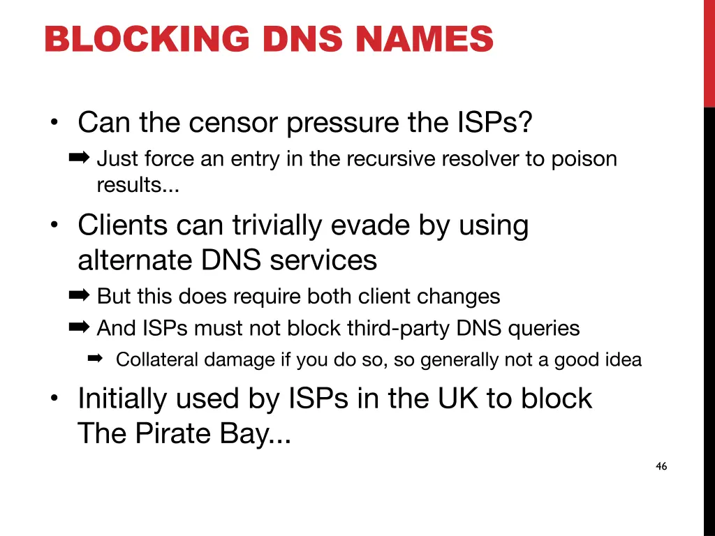 blocking dns names
