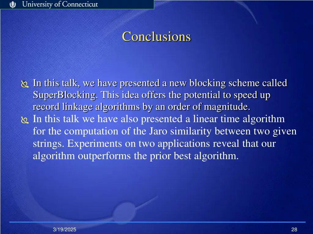 conclusions