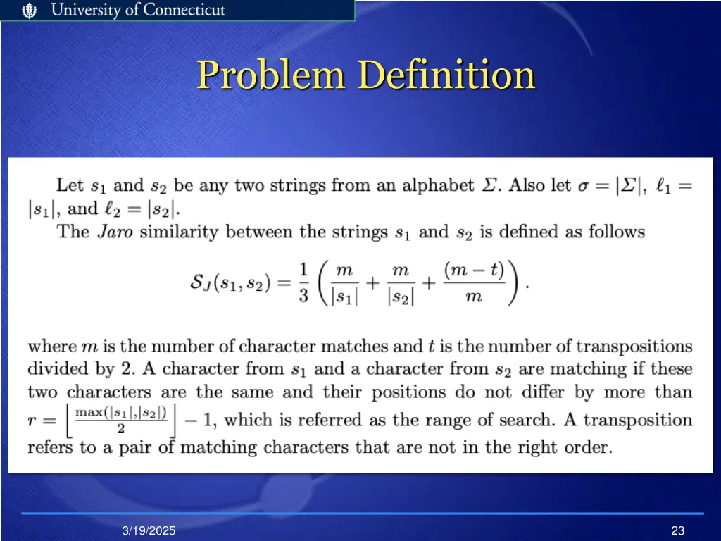 problem definition