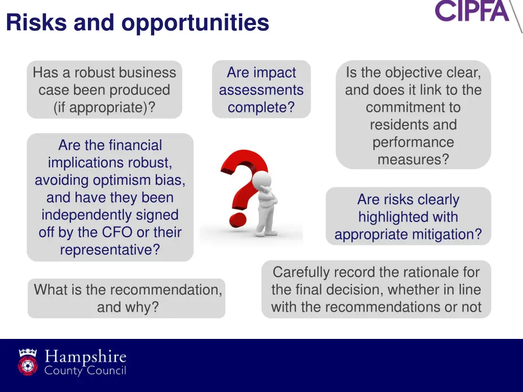 risks and opportunities