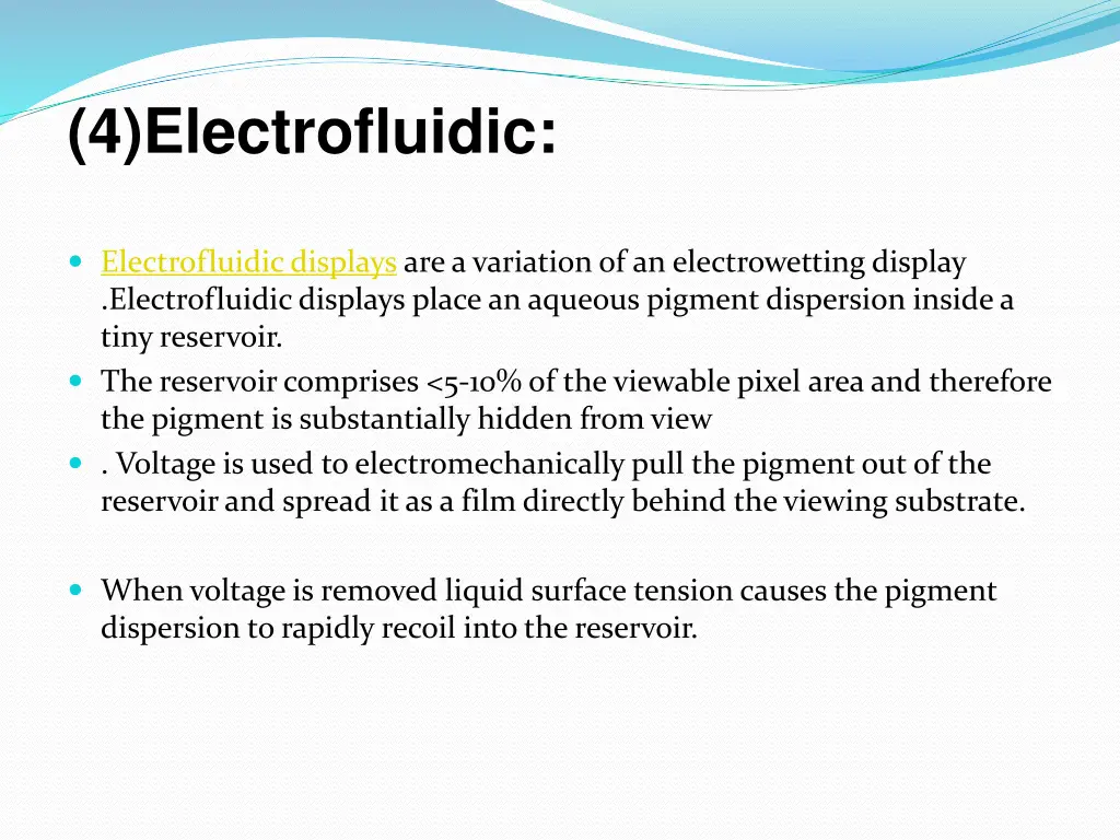 4 electrofluidic