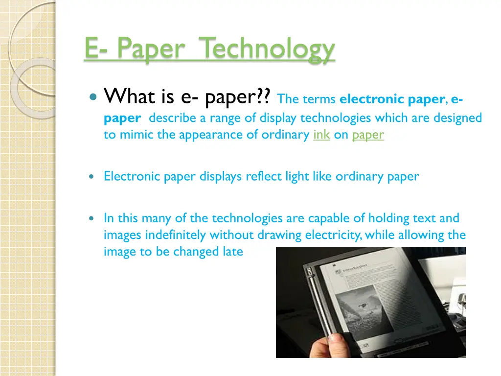 e paper technology 1