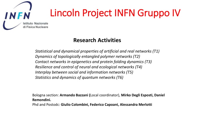lincoln project infn gruppo iv lincoln project